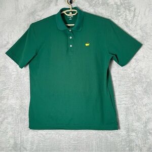 Masters Tech Polo Shirt Mens Size Large Green Logo Performance Golf  Augusta‎